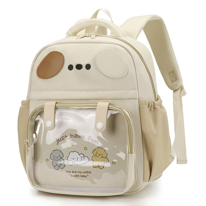 Rucksack mit Transparentem Fach und Verspieltem Design Karnz