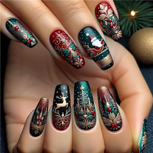 Festliches Feiertags-Nagelkunst-Set Karnz