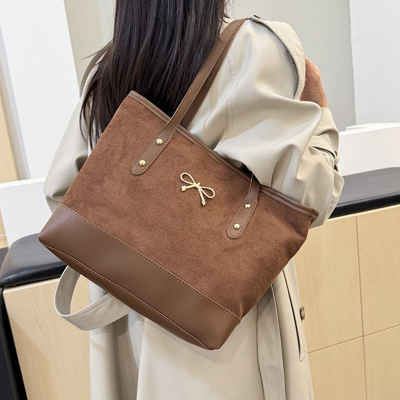 WoStylish Faux Suede Tote Bag Karnz