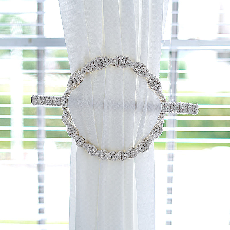 Macramé Vorhang Halter Karnz