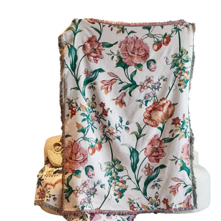 Blumenmuster dekorative Tagesdecke