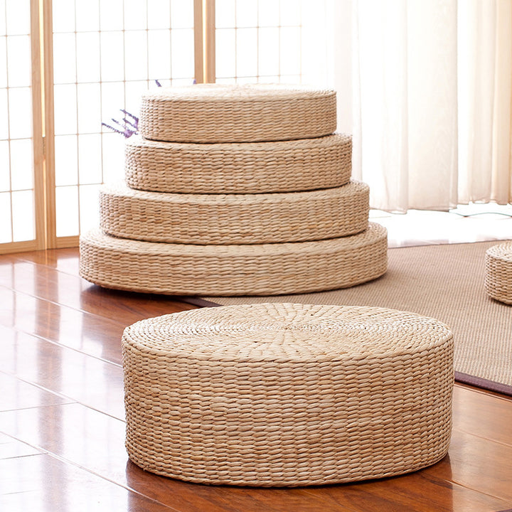 Handgewebter Pouf Im Boho-Stil Karnz