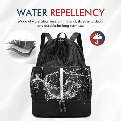 Erweiterbarer Mesh-Gym-Rucksack Karnz