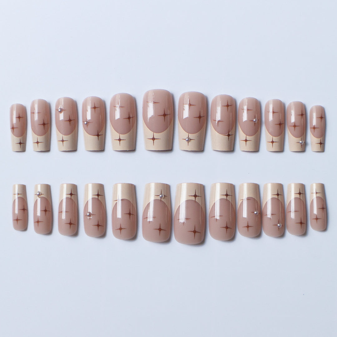 Elegante Lange Acrylnagelkunst