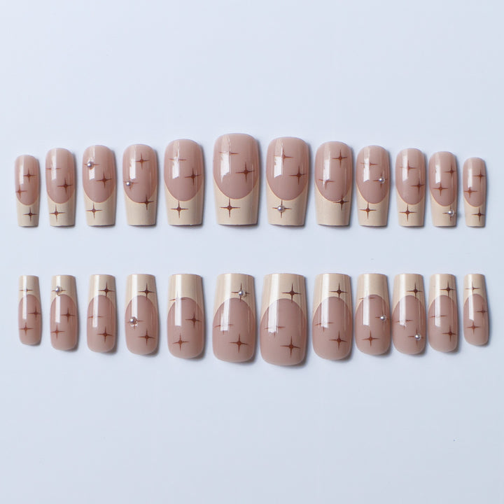 Elegante Lange Acrylnagelkunst