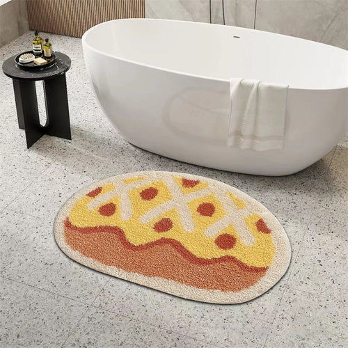 Croissant-förmige Badematte