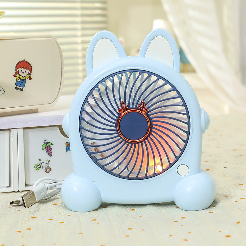 Damen Tragbarer USB Handventilator im kreativen Hasendesign Karnz