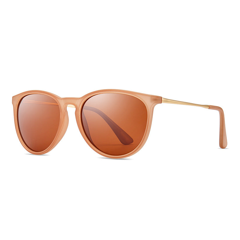 Damen modische und elegante Sonnenbrille mit hochwertigem Kunststoffrahmen und verspiegelten Gläsern Karnz
