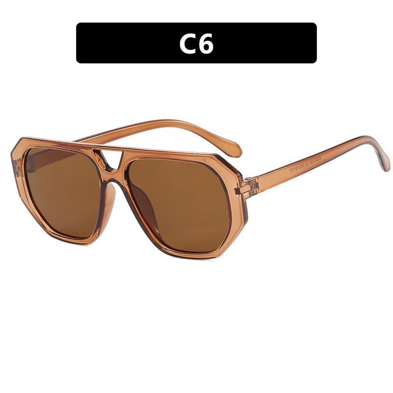 Damen Sonnenbrille im modischen Hexagon-Design mit UV-Schutz Karnz