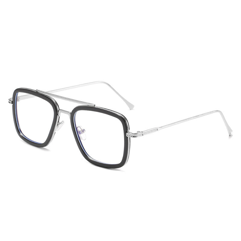 Damen modische quadratische Sonnenbrille mit luxuriösem Metallrahmen Karnz