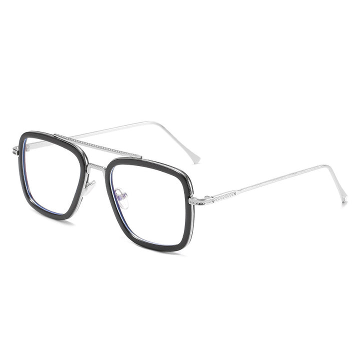 Damen modische quadratische Sonnenbrille mit luxuriösem Metallrahmen Karnz