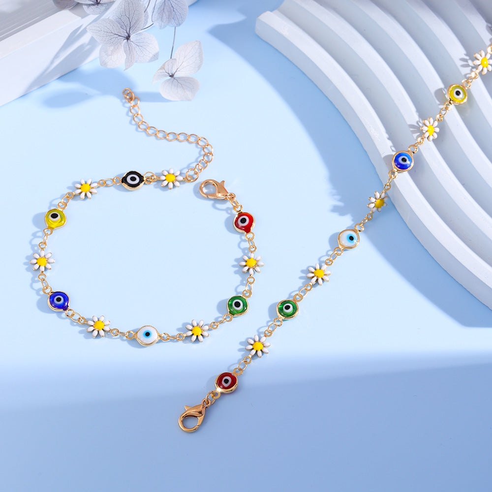 Charmante Daisy und böse Augen Armband Karnz