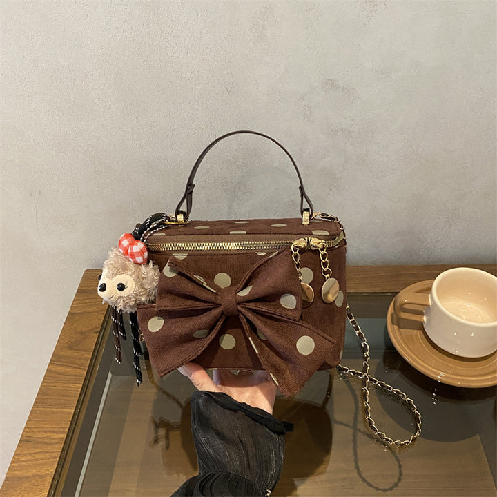 Verspielt Schleifenakzent Mini-Handtasche
