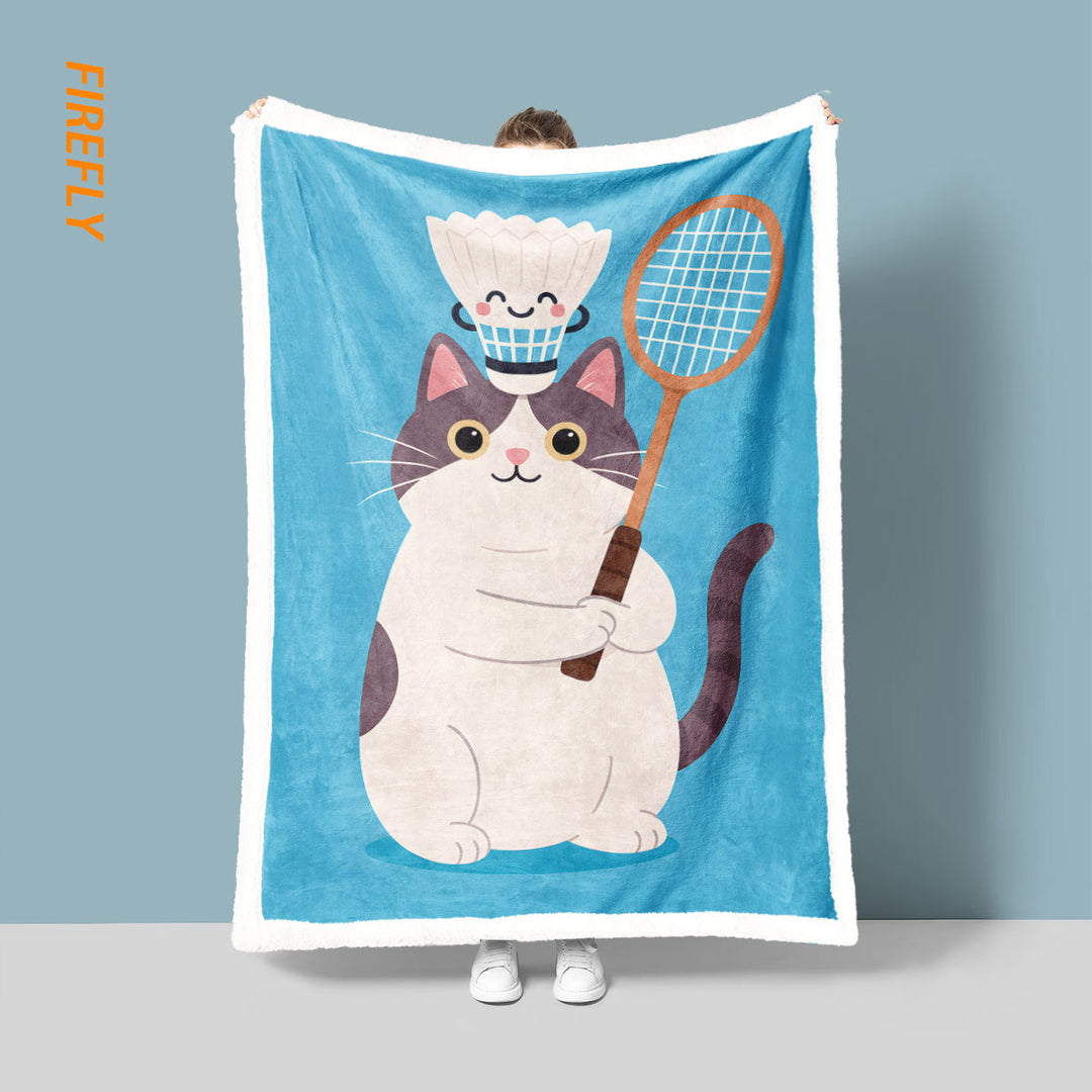Spaß Cartoon Katze Decke