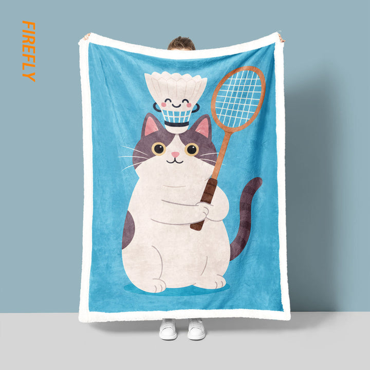 Spaß Cartoon Katze Decke