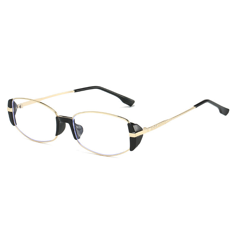 Damen elegante Korrektionsbrille mit hochwertigem Metallrahmen und stilvollen Akzenten Karnz