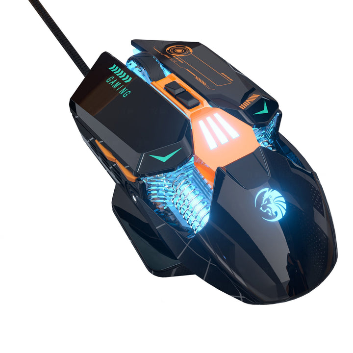 Ergonomische kabelgebundene Gaming-Maus mit anpassbarer RGB-Beleuchtung Karnz