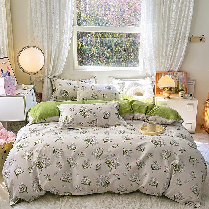 Blumenmuster Komforter Set
