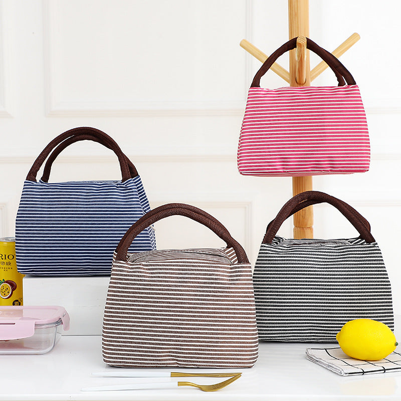 Isolierte gestreifte Lunch-Tasche Karnz