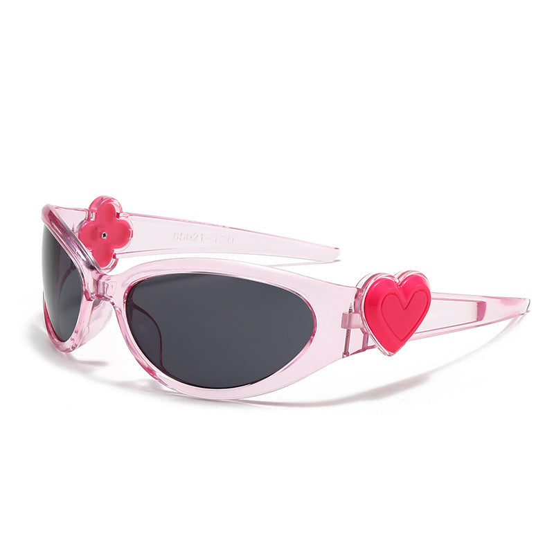 Damen modische Sonnenbrille im stilvollen Herzdesign Karnz