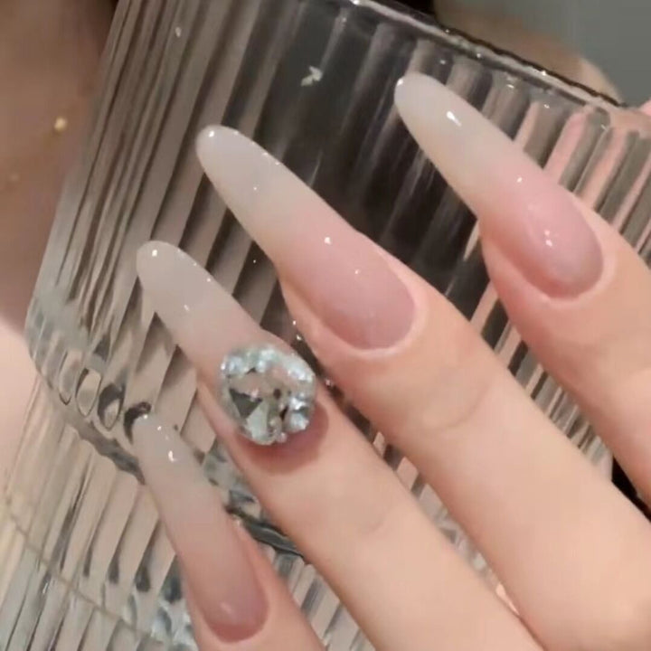 Ombre Stiletto Press-On-Nagelverlängerungen Karnz