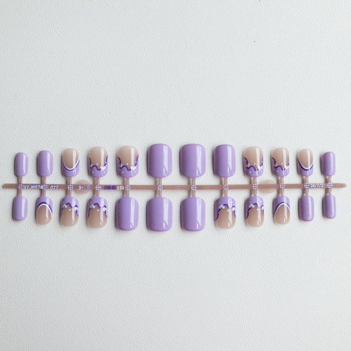 Künstlerisches französisches Spitzen-Nageldesign-Kit