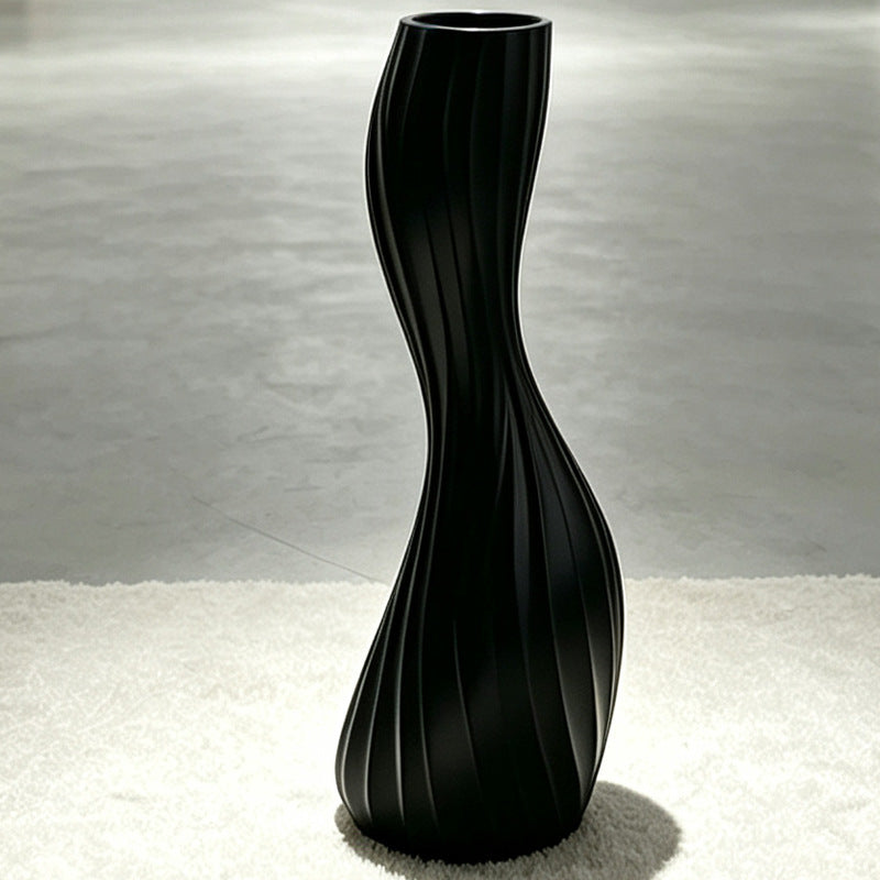 Elegante verdrehte dekorative Bodenvase Karnz