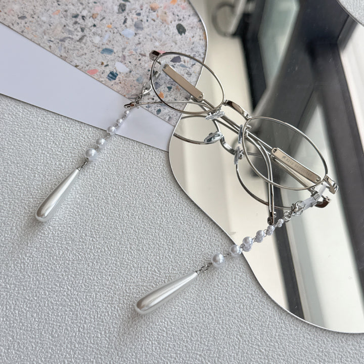 Elegante mit Perlenakzenten versehene Brillen Kette Karnz