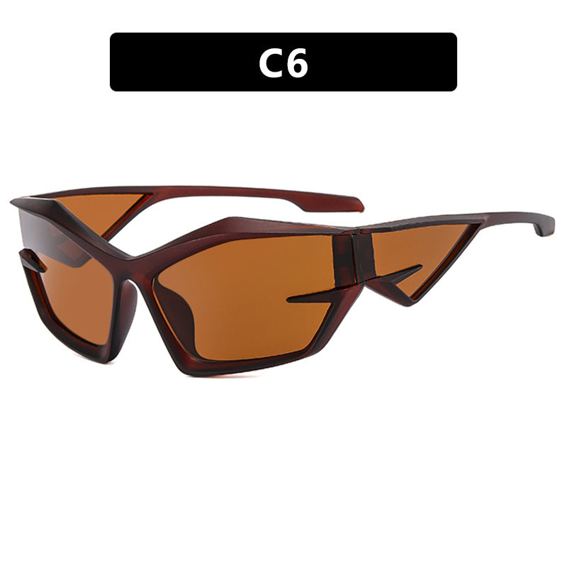 Damen futuristische Sport-Sonnenbrille Karnz