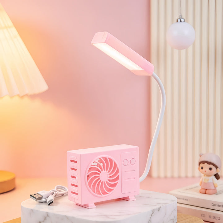 Damen Multifunktionale Tischlampe mit integriertem Ventilator Karnz