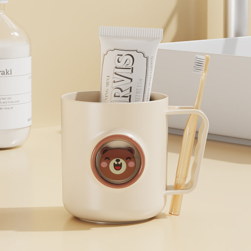 Damen niedliche Kaffeetasse mit fröhlichem Bärenmotiv Karnz