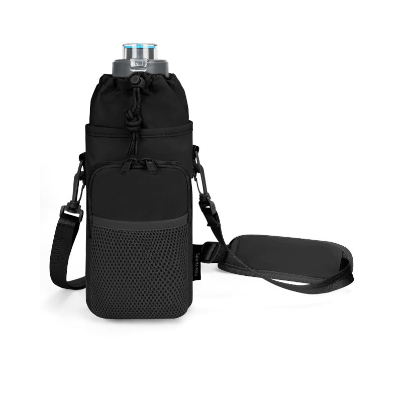 Unisex Wasserflasche mit tragbarem Netzbeutel Karnz