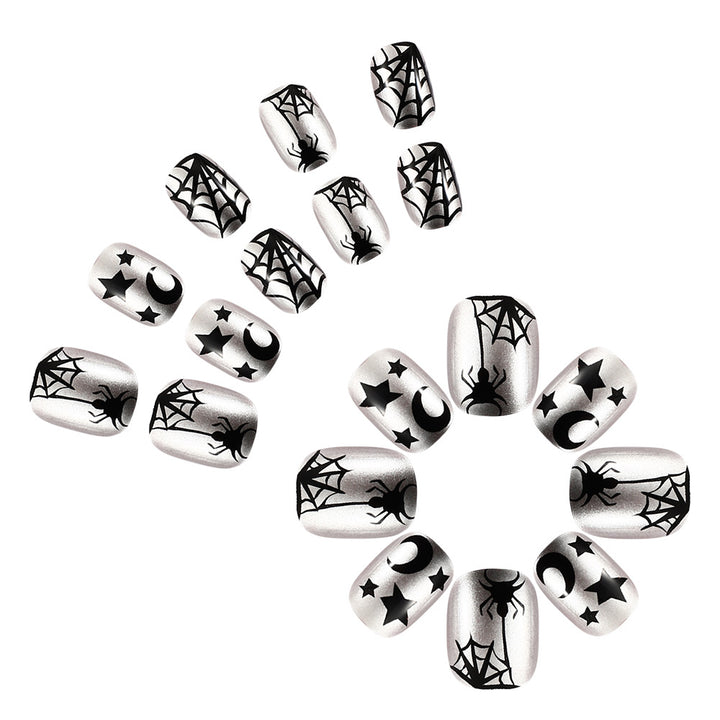 Spiderweb-Themen Press-On Nagelkunst Set Karnz