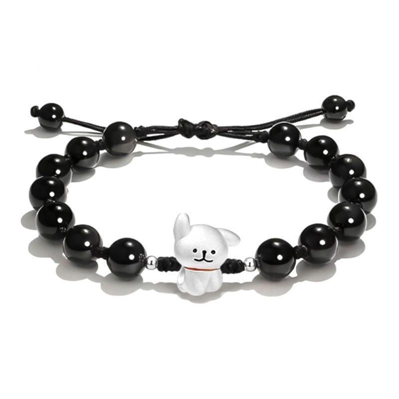Verstellbares süßes Hund Charm Armband Karnz