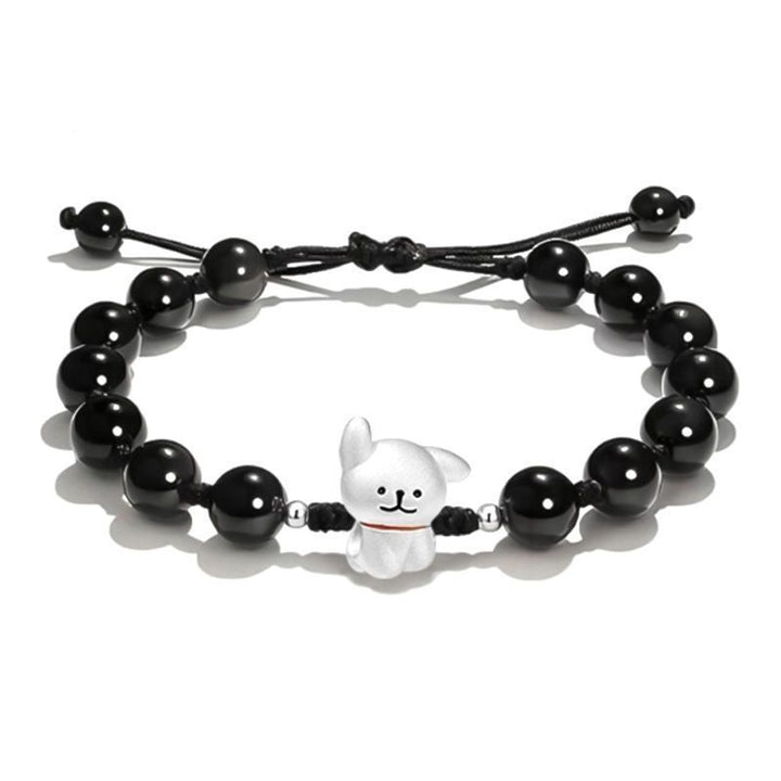 Verstellbares süßes Hund Charm Armband Karnz