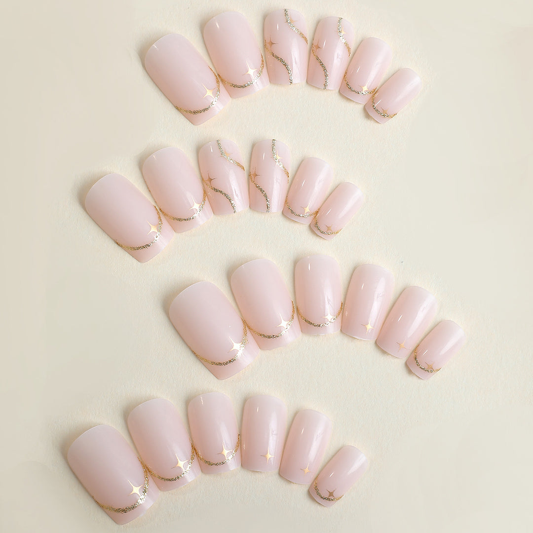 Elegantes Press-On Nail Art Set Karnz