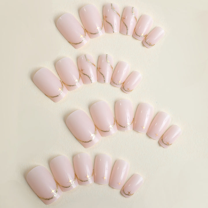 Elegantes Press-On Nail Art Set Karnz