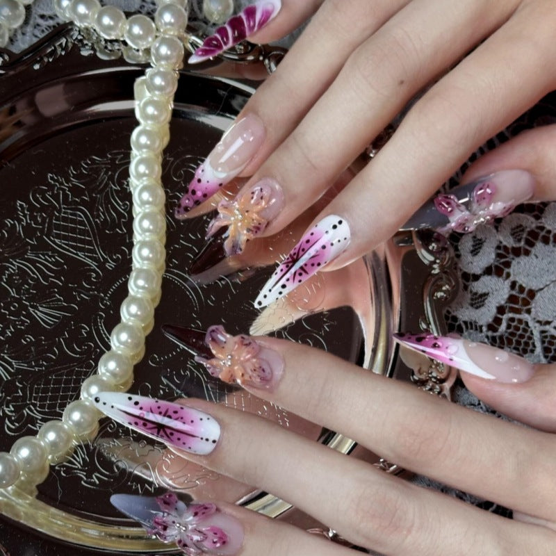 Tierisch inspiriertes Press-On-Nagelkunst-Set Karnz
