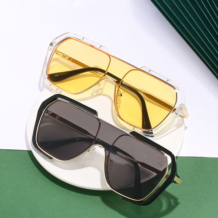 Statement Übergroße Winkelsonnenbrille Karnz
