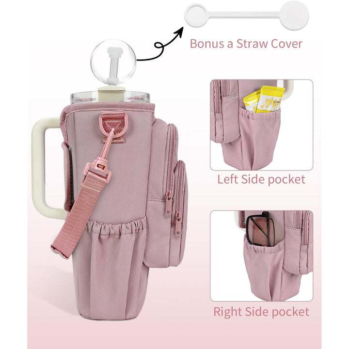 Praktische Crossbody-Tasche mit Vielseitigen Fächern und Einem Herausnehmbaren Getränkehalter Karnz