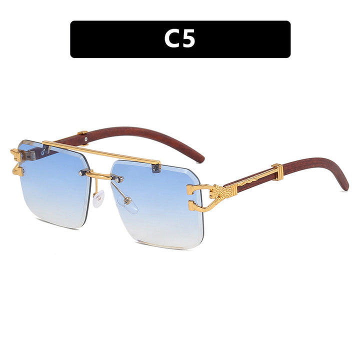 Damen modische Brille mit innovativem Rahmen und luxuriösem Holzdetail Karnz
