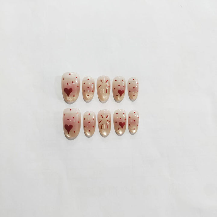 Glitzerndes Herz- und Stern-Nagelkunst-Set Karnz