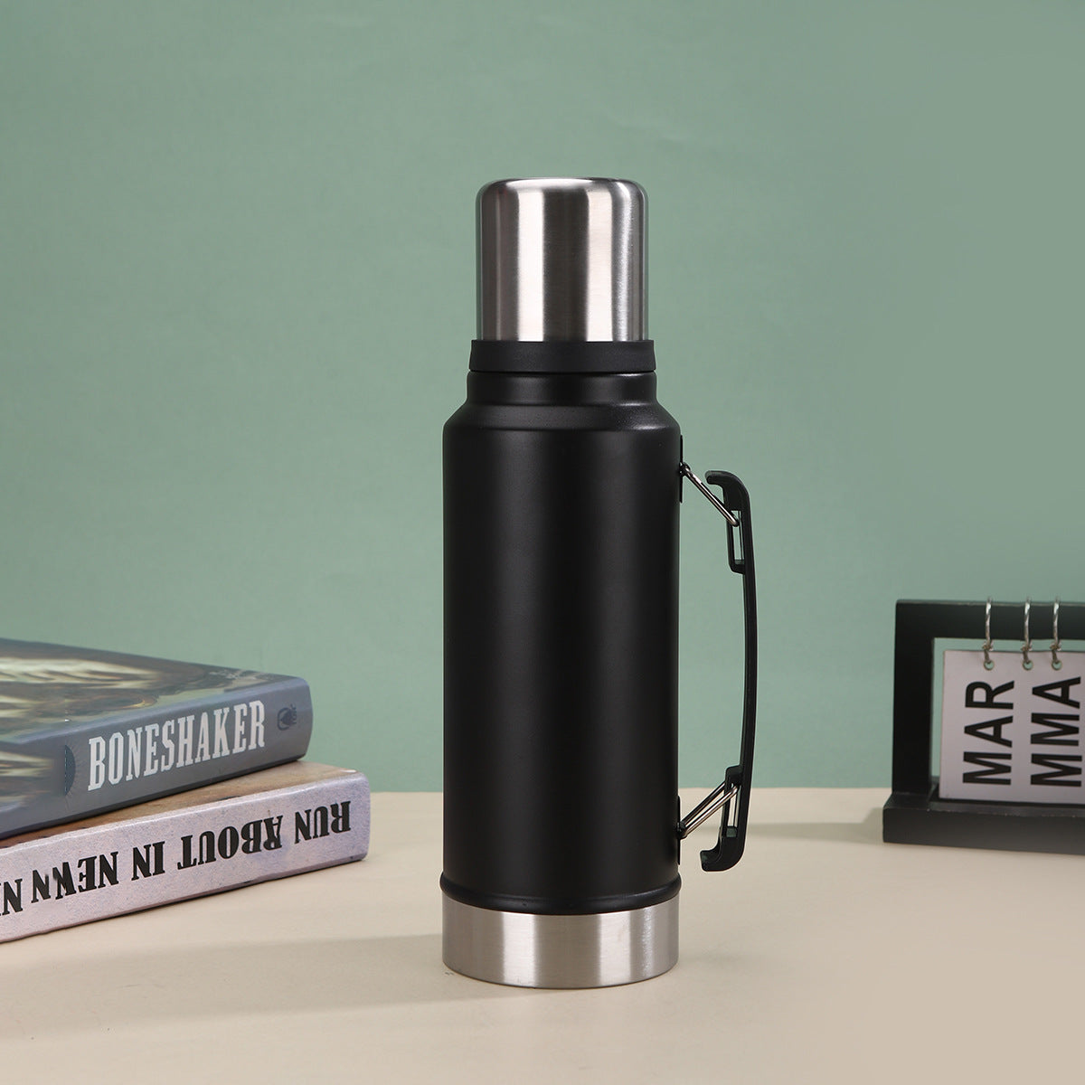 Unisex Isolierte Edelstahl-Wasserflasche mit Tragegriff Karnz