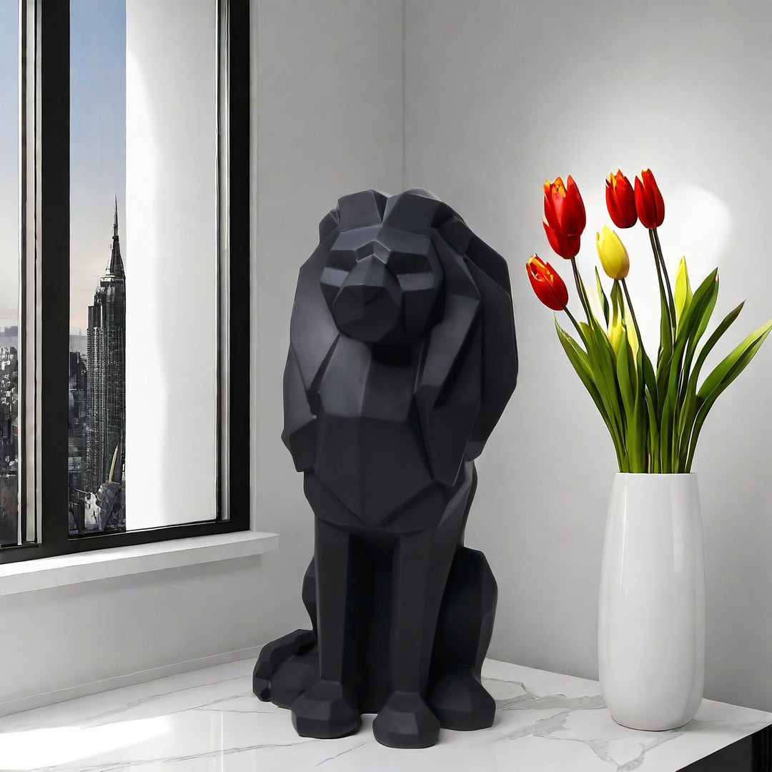Dekorative Löwen Statue Karnz