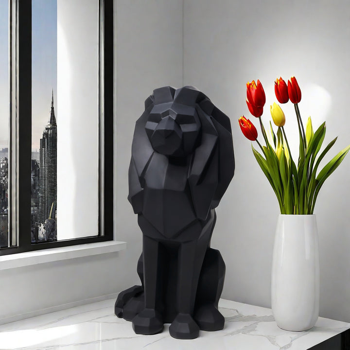 Dekorative Löwen Statue Karnz