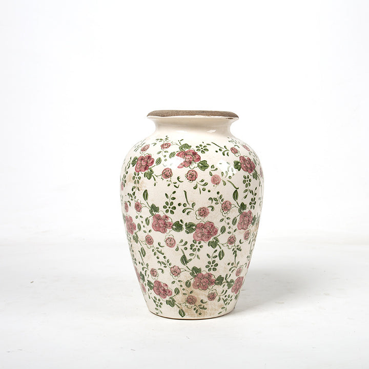 Elegante florale Keramikkaraffe Karnz