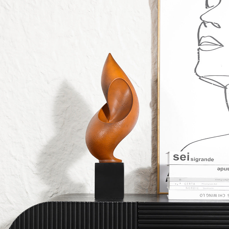 Künstlerische dekorative Flammenskulptur