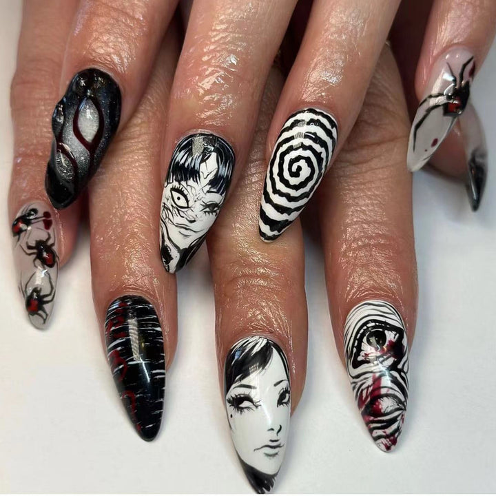 Kunstnägel im kreativen Horror-Design Karnz