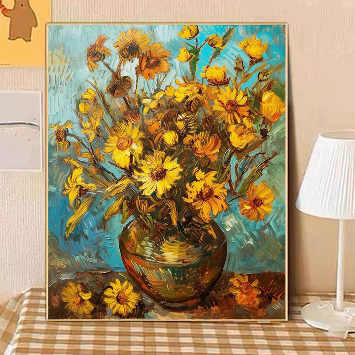 Artistische Florale Stillleben Leinwandkunst Karnz