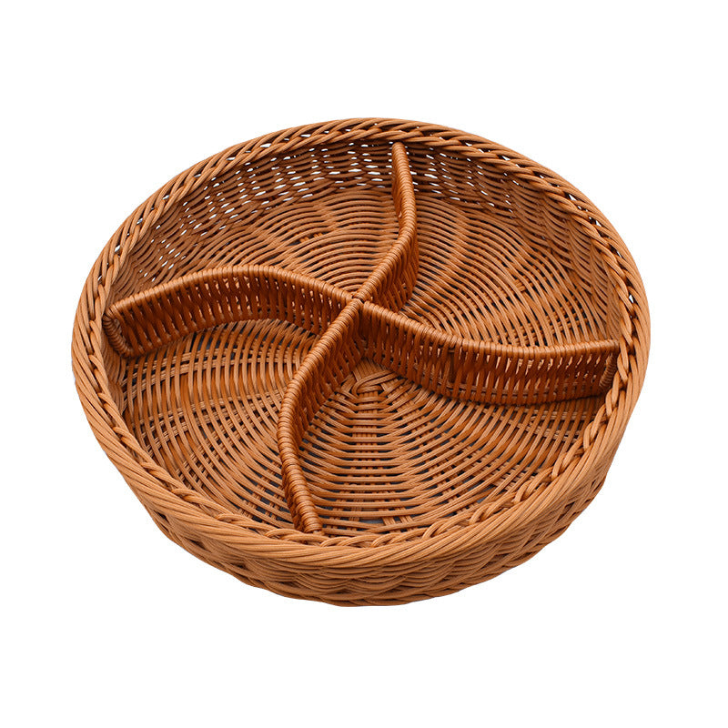 Multi-Abteil Geflochtener Organizer Tray Karnz